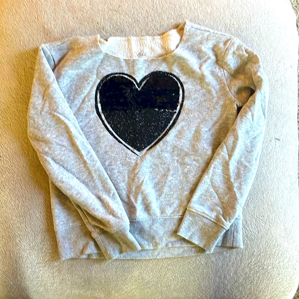 Grey Long Sleeve Girls Sweater
